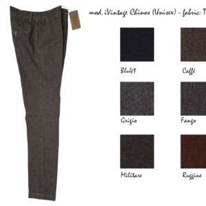 mod. iVintage Chinos (Unisex) - fabric: Teddy