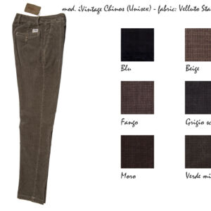 iVintage Chinos - fabric: Velluto Stampato